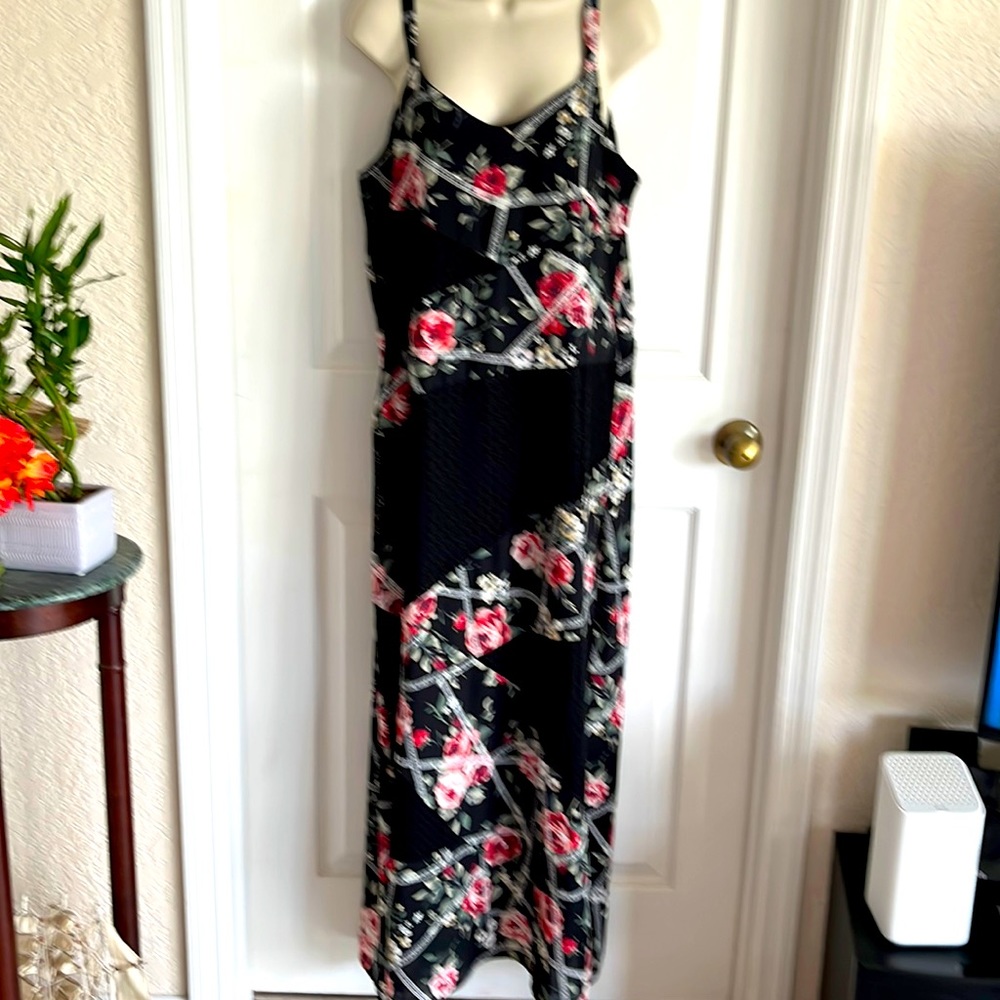 Long summer dress with straps .